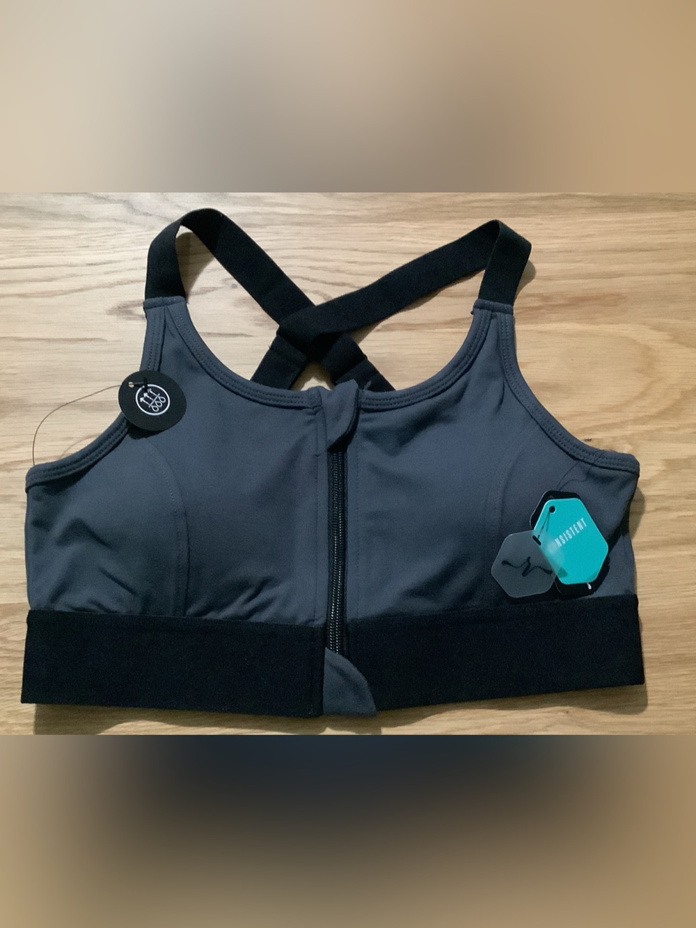 LuLaRoe “Consistent” Zip-Front Sports Bra